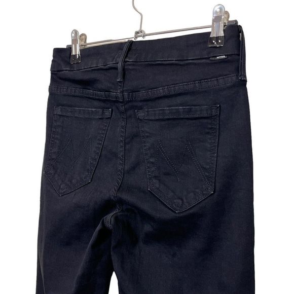Mother The Looker Jeans Not Guilty Black Women’s Size 24 Mid Rise Skinny Stretch - Picture 9 of 15